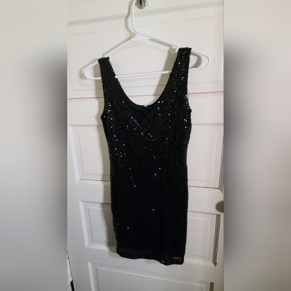 Rue21 Little Black Dress With Sequins Size S